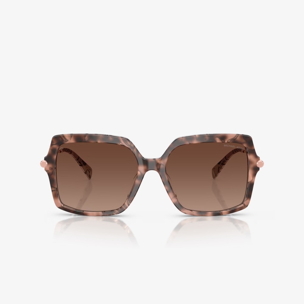 Michael Kors QUOGUE Square Pink Tortoise Sunglasses with Gradient Lenses New - Picture 14 of 14